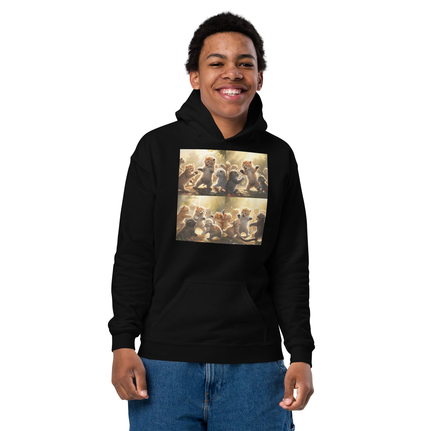 Cat Fight youth hoodie