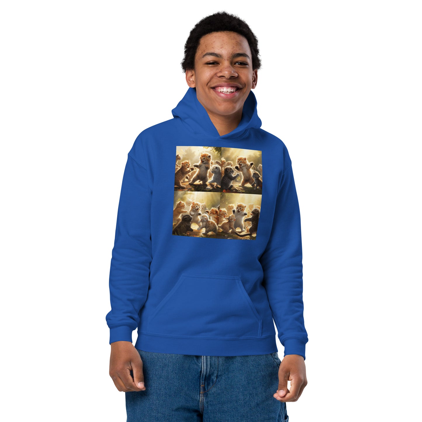 Cat Fight youth hoodie