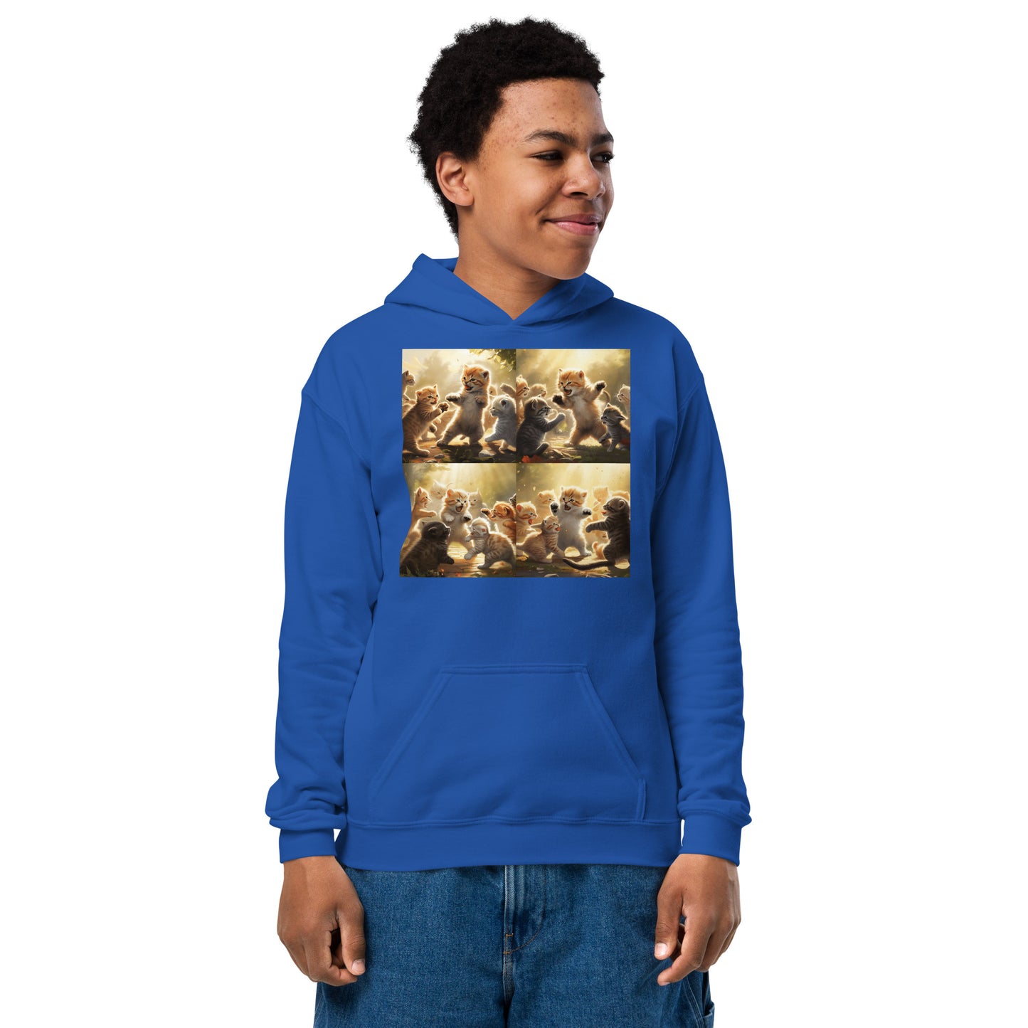 Cat Fight youth hoodie